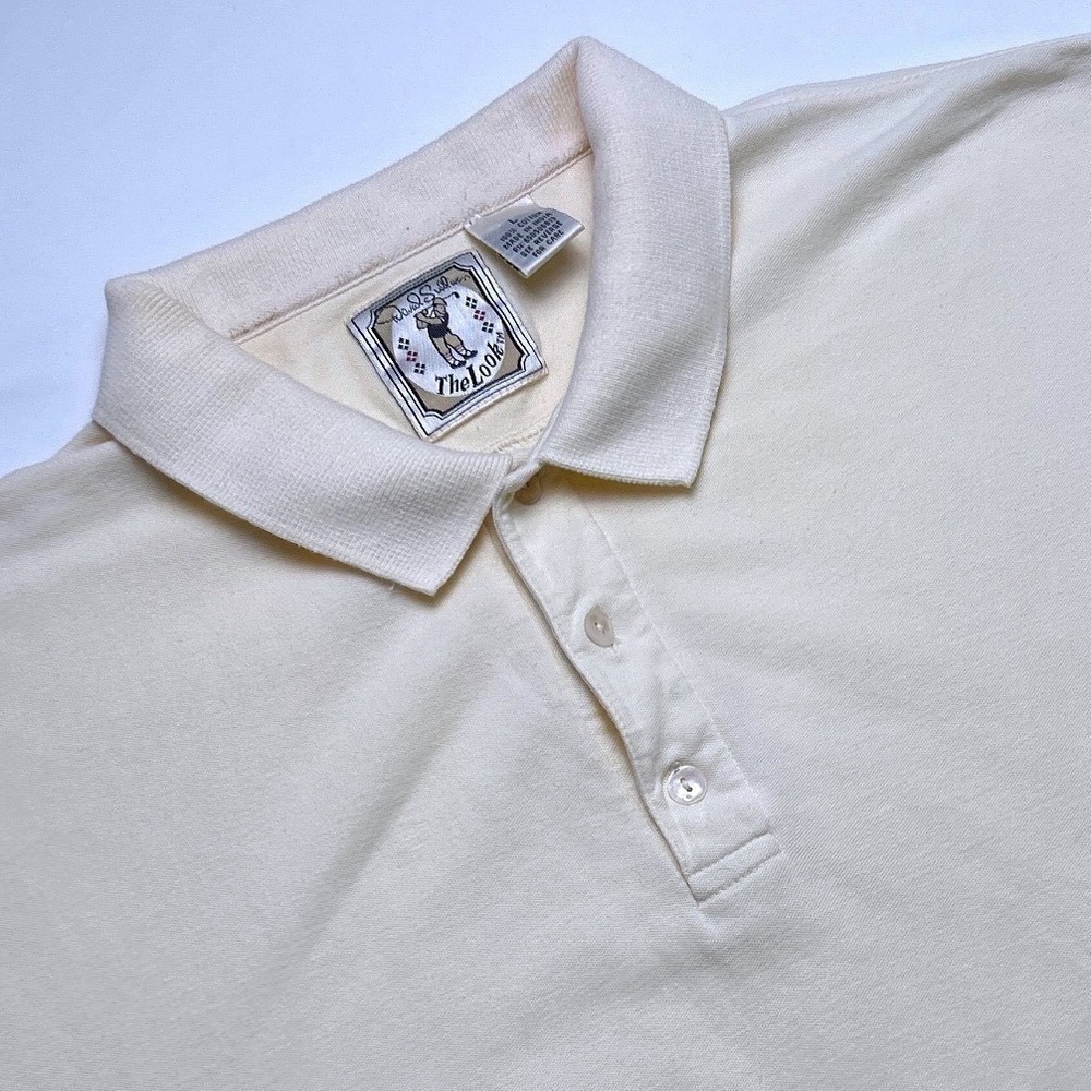 David Smith Mens 1996 US Open Oakland Hills Golf Polo Shirt Size L Pastel Yellow